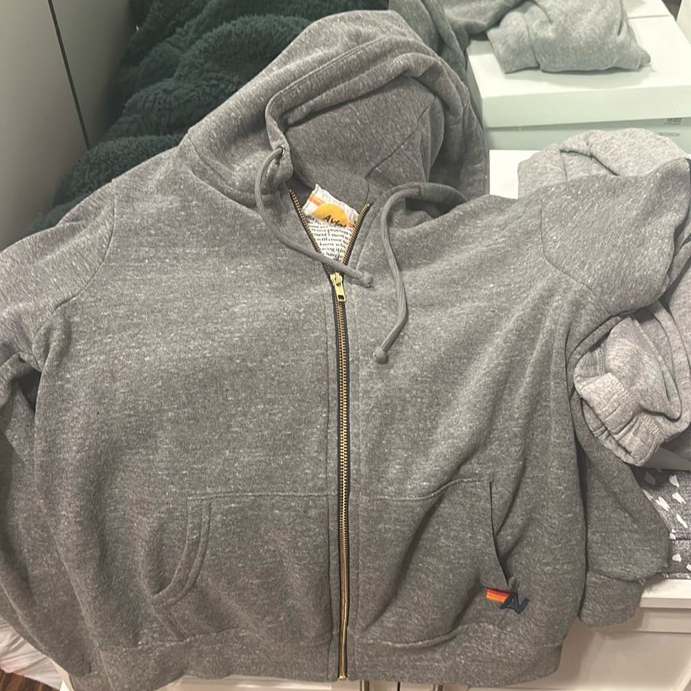 Aviator nation size small zip hoodie lightening